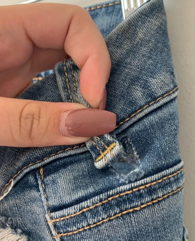 American Eagle Outfitters Distressed Boho Artist Flare Jeans - Image 8