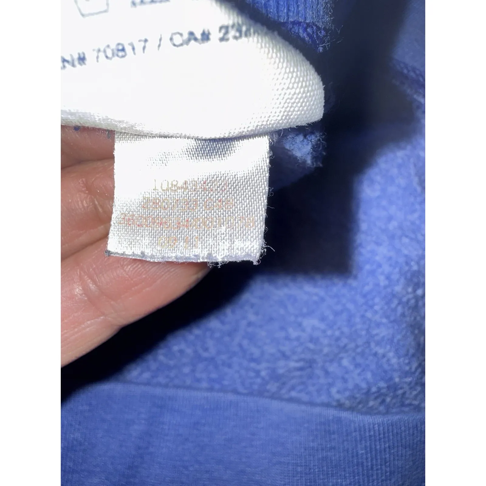 Victoria Secret Love PINK Y2K Wide Leg Sweatpants Cotton 09/2011 Blue - Image 3