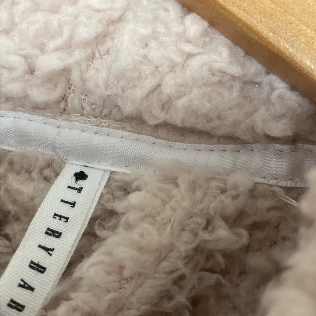 Pottery Barn Teddy Bear Robe Womens Pale Pink Size S - Image 6