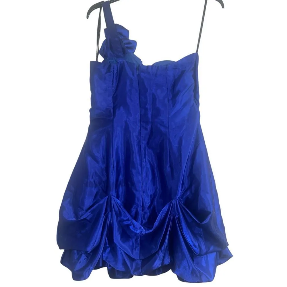 ✨Jessica McClintock Gunne Sax Sz 9 Dress Y2K Ruched Satin HOCO Prom Y2K VTG✨ - Image 6