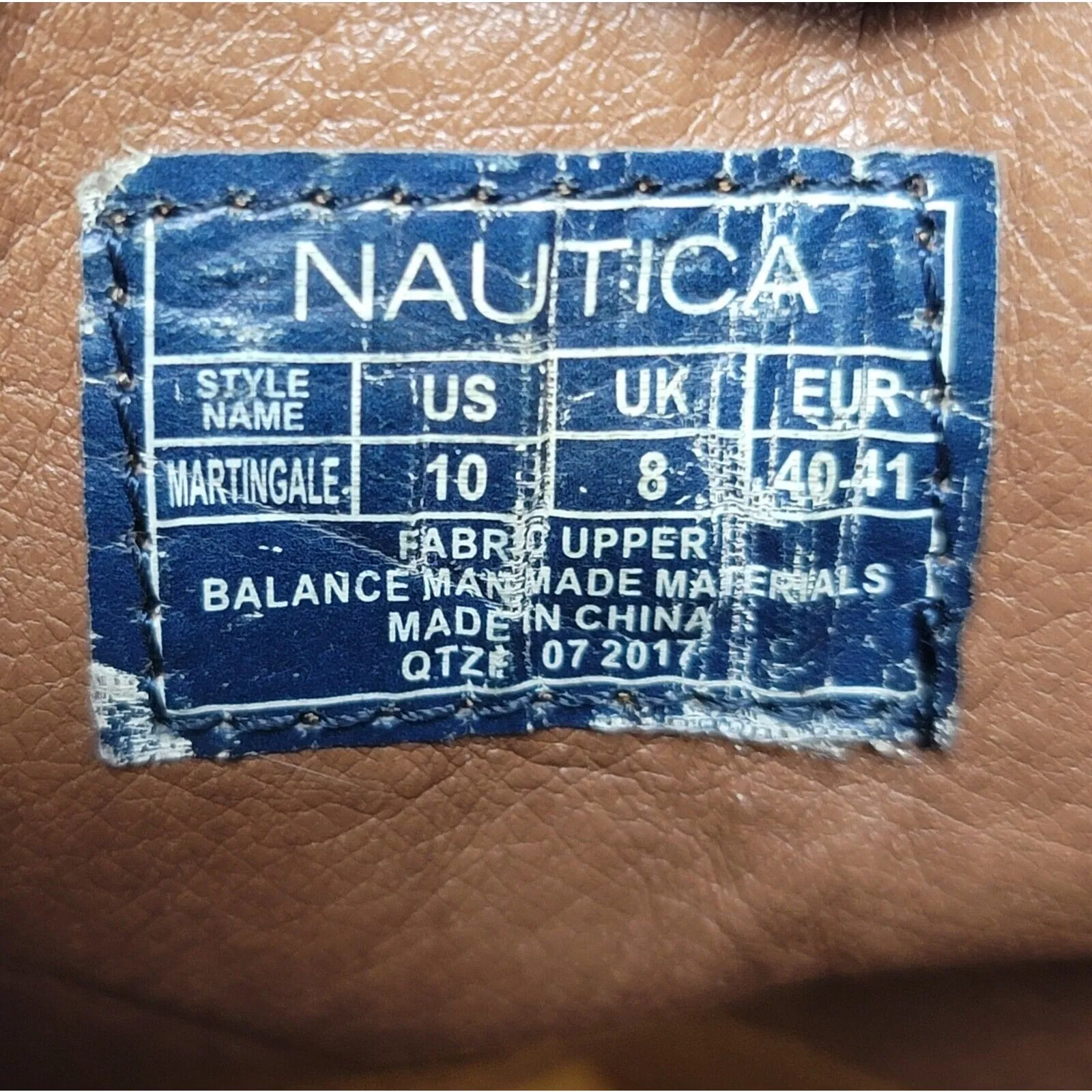 Nautica Martingale Womens Brown Suede Leather Lace Up Wedge Booties Size 10 - Image 4