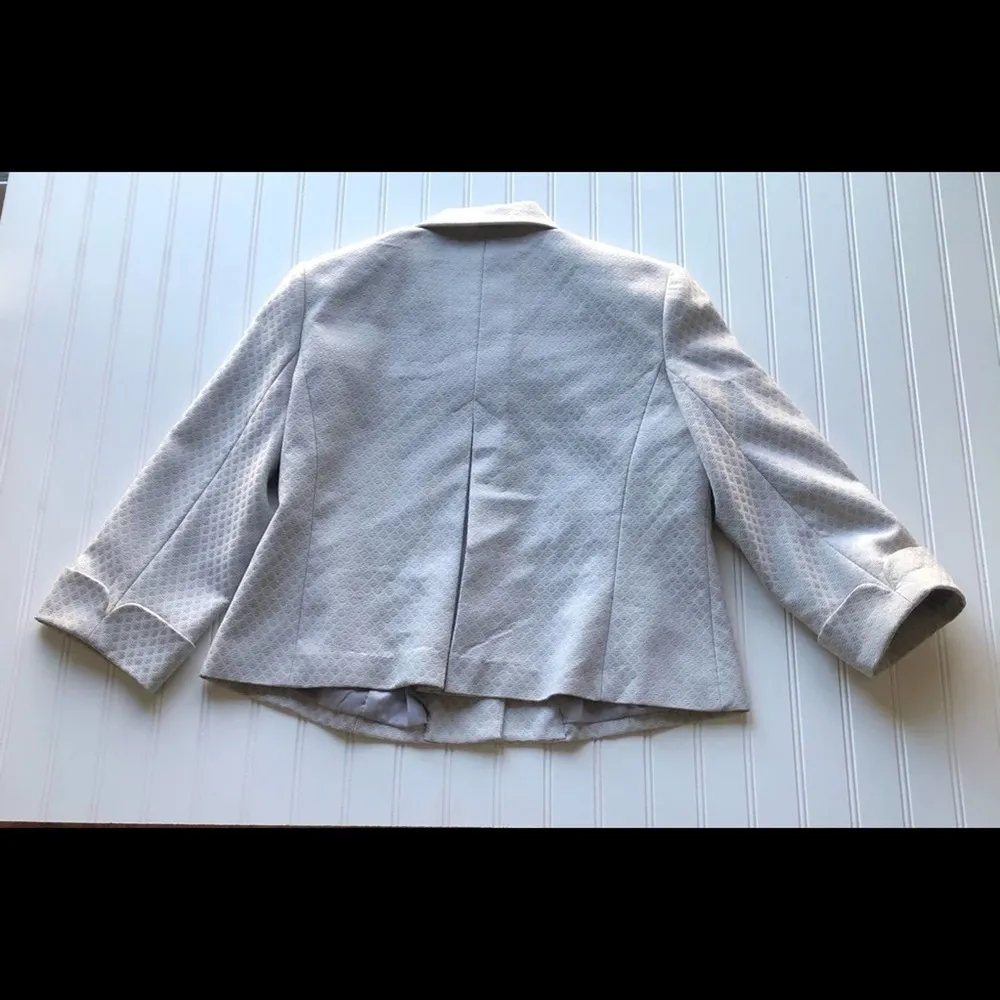 GIORGIO SANT’ ANGELO suit Jacket Blazer Gray Size 12 formal wedding business - Image 11