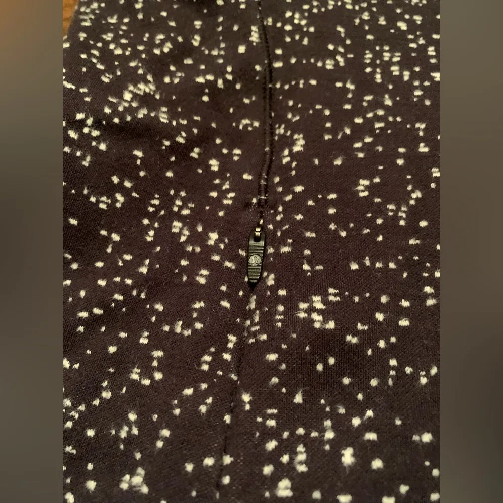 Lululemon Jacket Women’s 10 Run Briskly 1/2 Zip Magnetized Jacquard Black White - Image 3