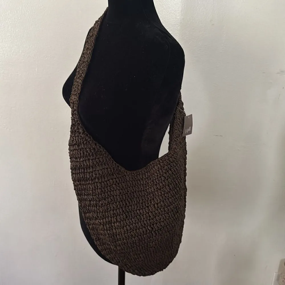 J.Jill Jute Tote Bag Brown NWT Brown - Image 9