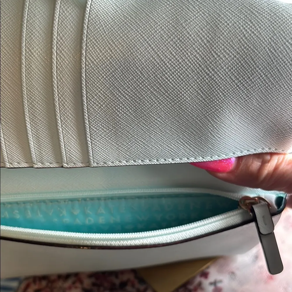 Kate Spade Laurel Way Winni   powder blue Crossbody Bag with Gold Hardware - Image 9