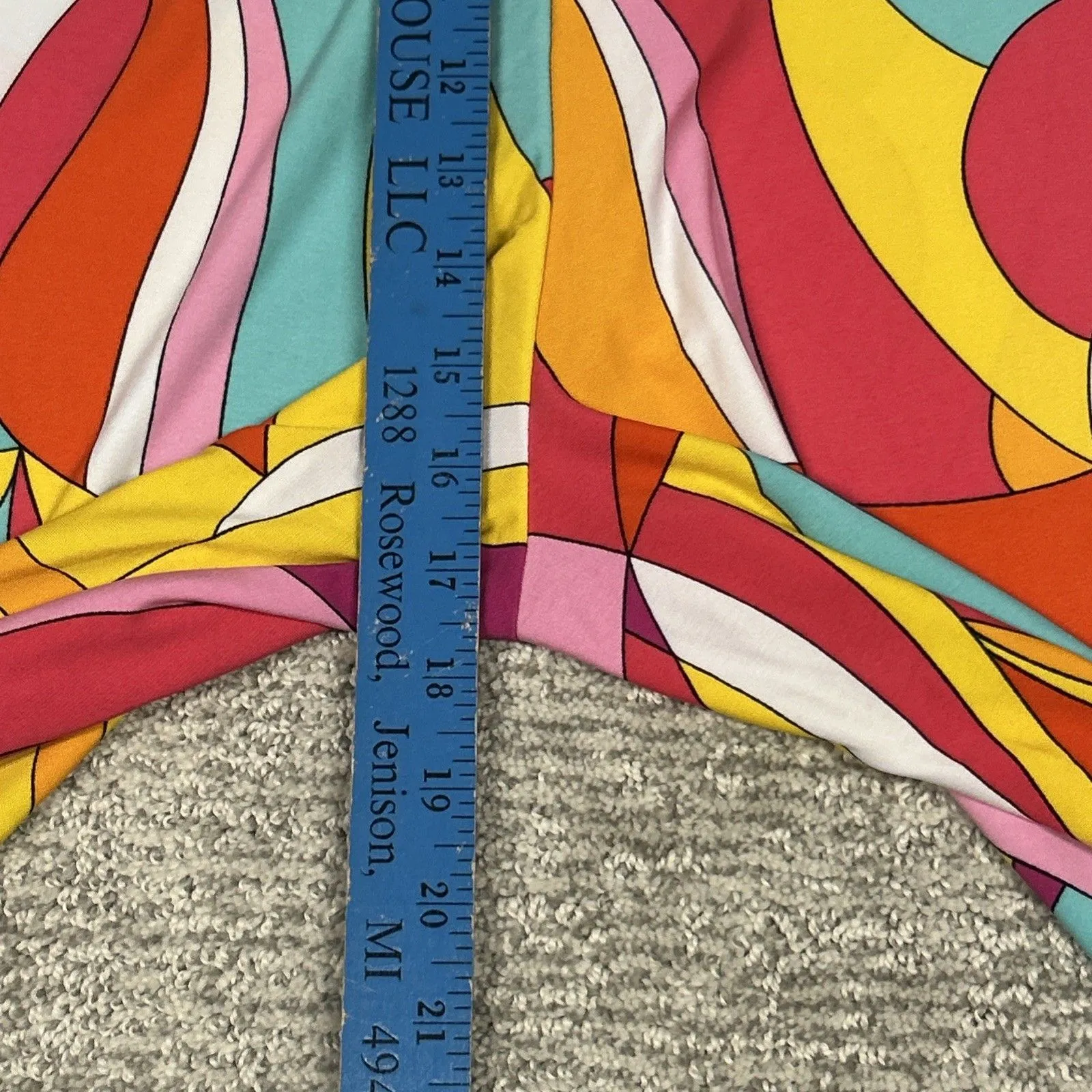 Susan Graver Pants Womens 3X Liquid Knit Colorful Vacation Resort Stretch - Image 7