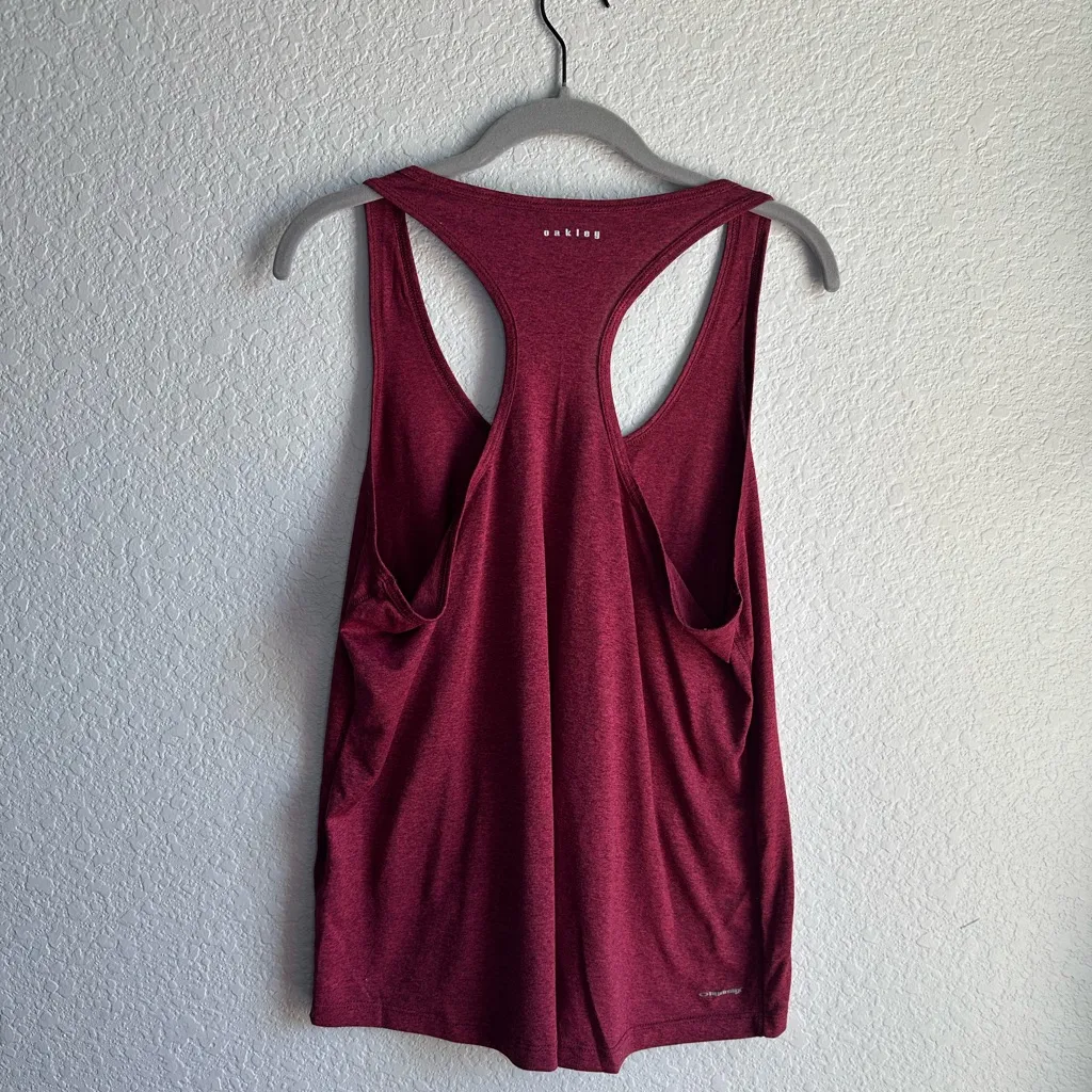 Oakley ❤️ Hydrolix Red Marled Racerback Tank Top - Image 5