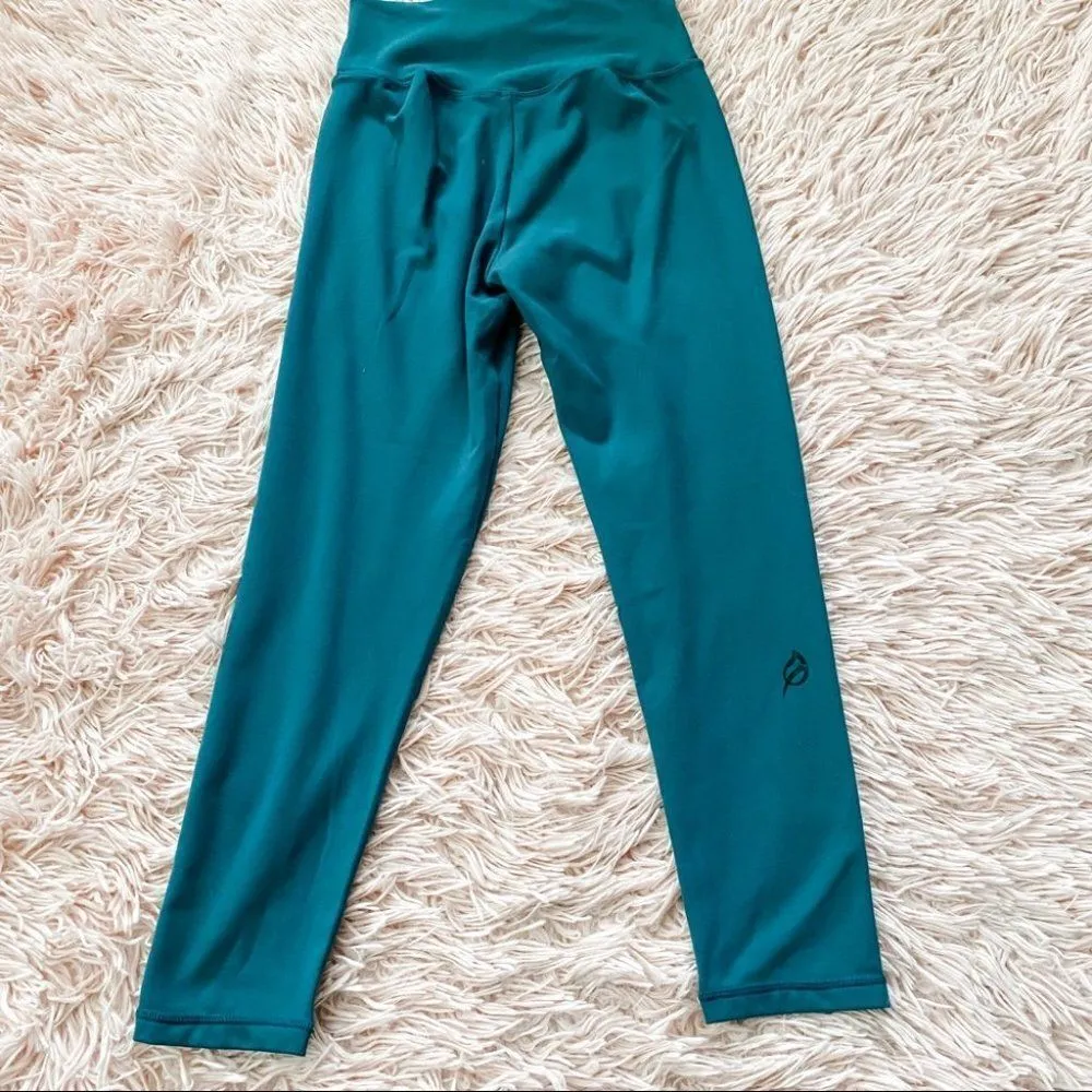 P’tula Leggings in Teal Medium Green - Image 4