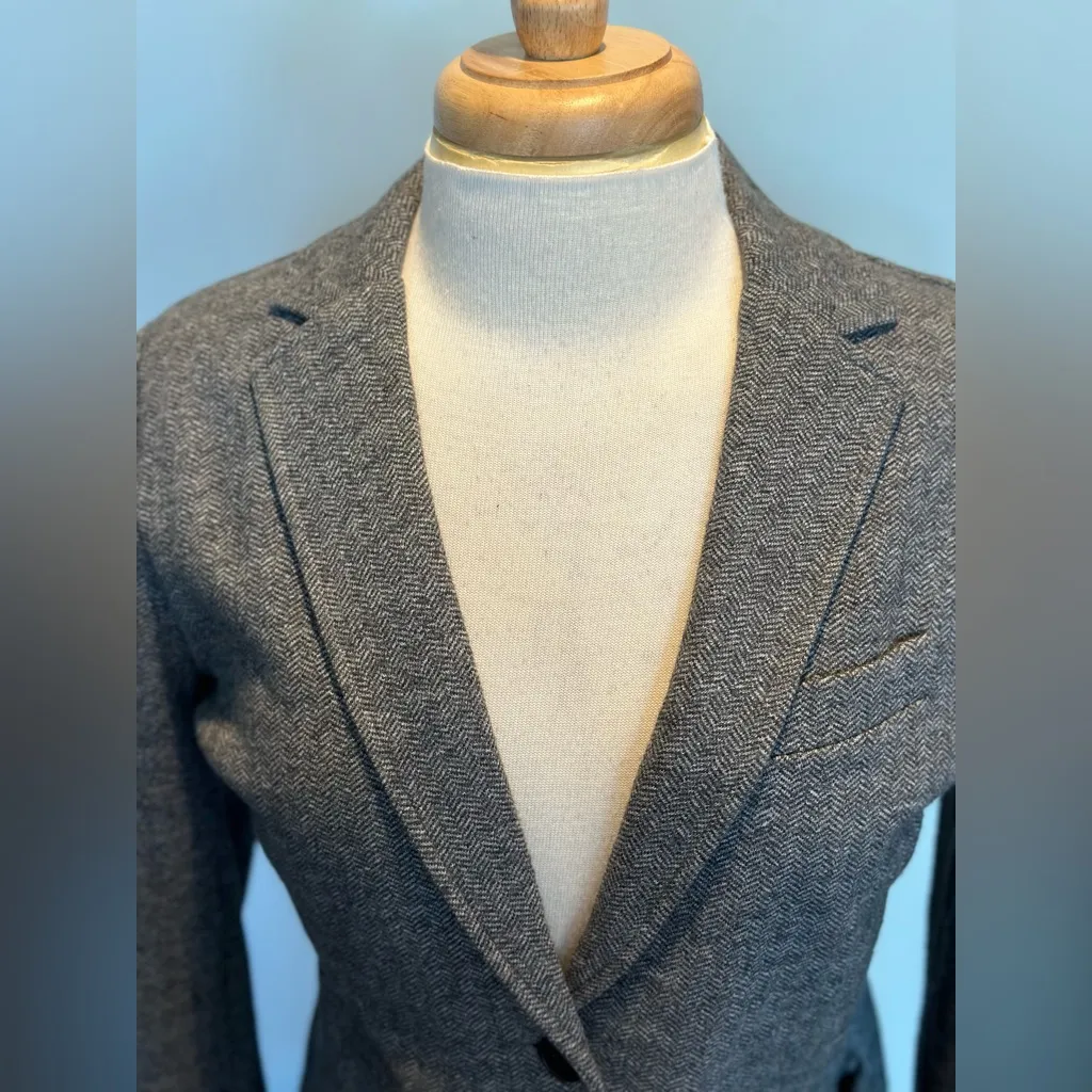 Faherty Inlet Herringbone Tweed Two Button Blazer New with tags size small - Image 8
