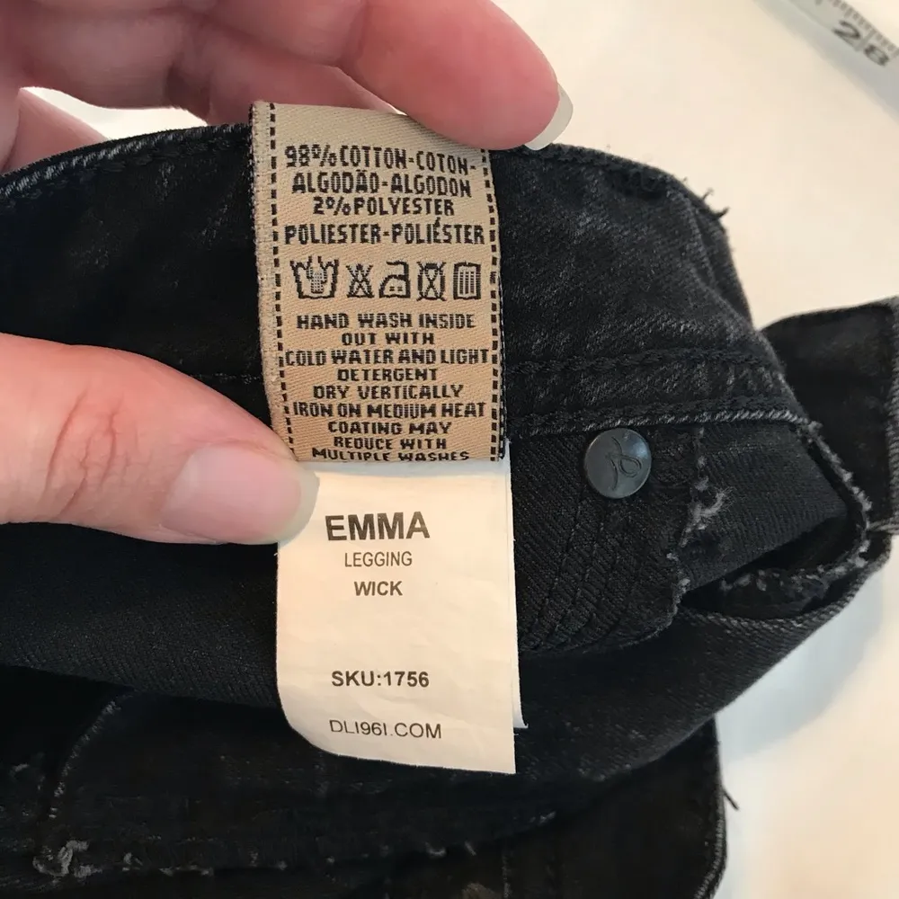 🌷DL1961 Emma Wick Legging Jeans Black Size 30 - Image 9