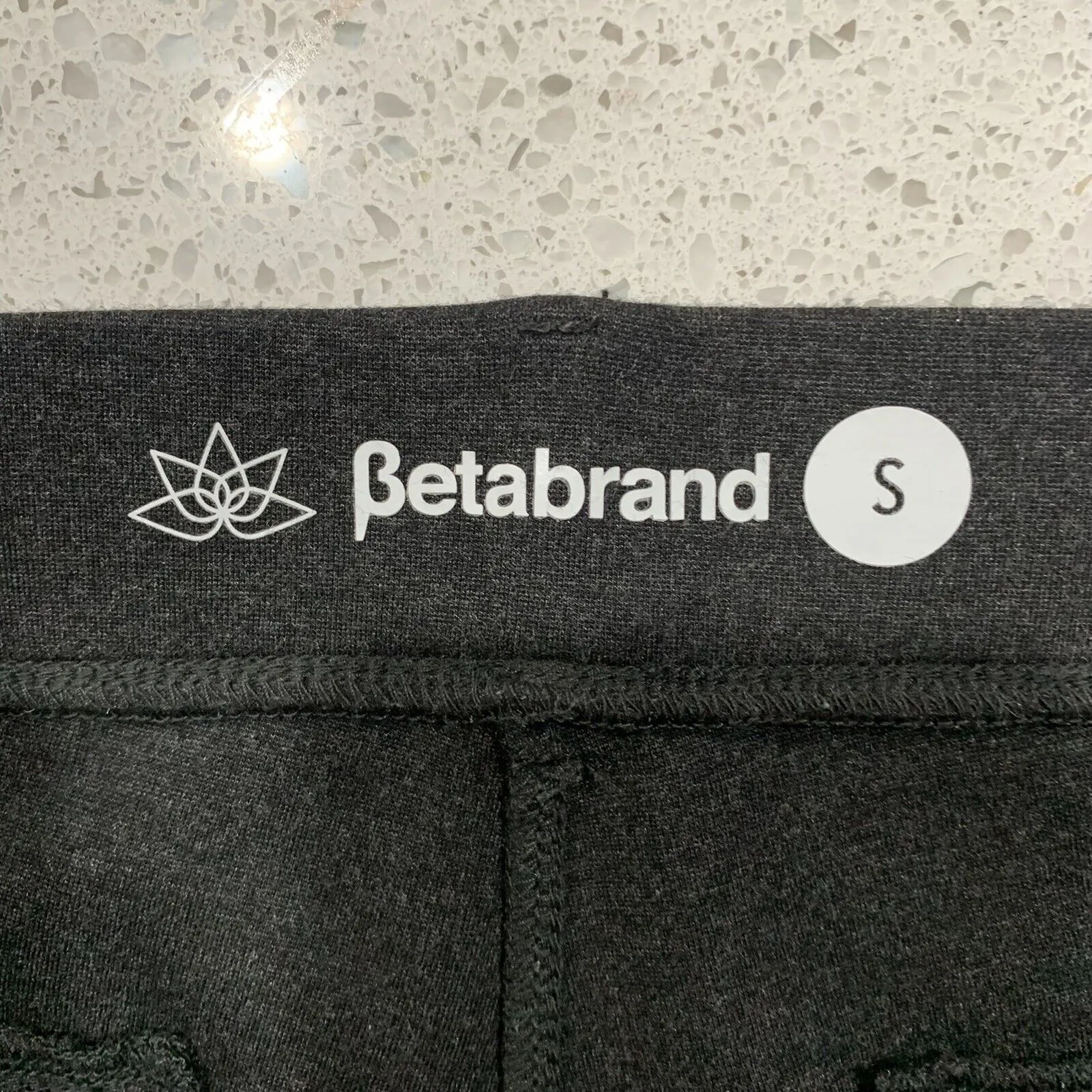 Betabrand S Dress Pant Yoga Pants Straight Leg Classic Fit Women’s Charcoal Gray - Image 3