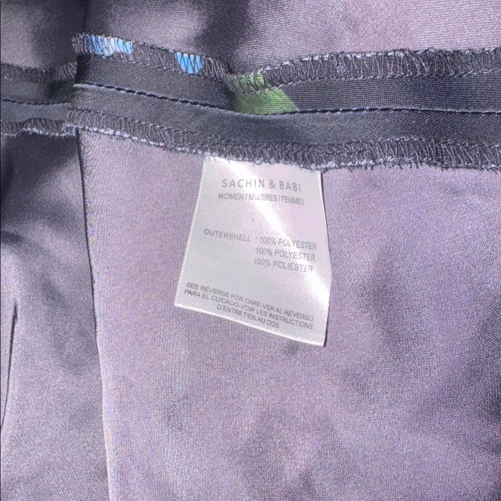 NEW Sachin & Babi Alex Sequin Floral Long Sleeve Satin Crepe Gown sz 10 - Image 8