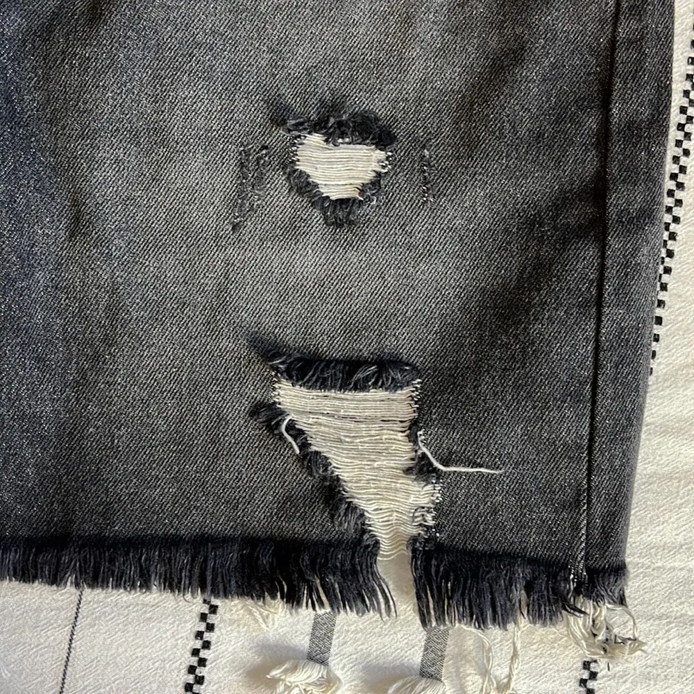 nwt // free people relaxed & destroyed denim skirt - Image 100