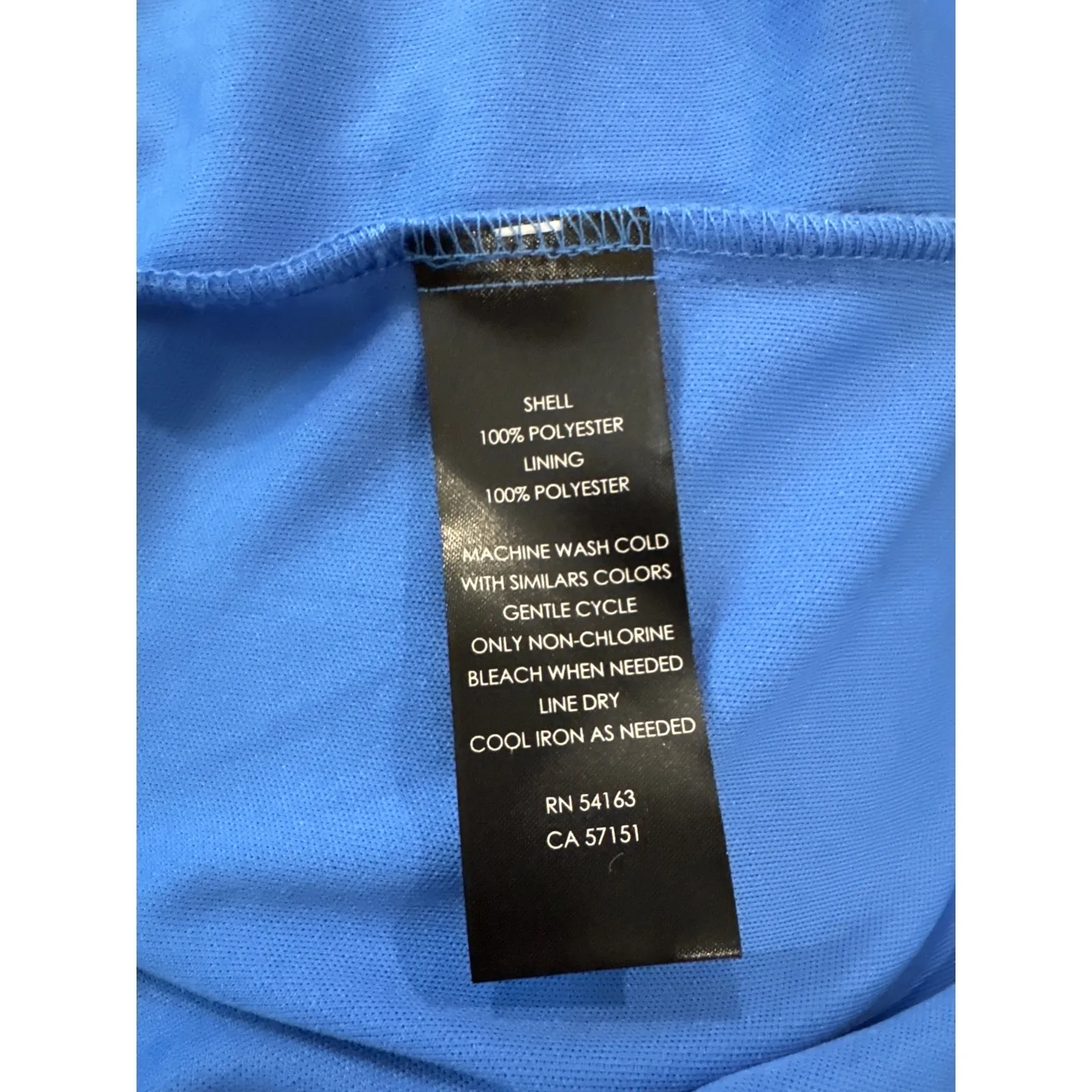 Jessica Howard Blue Floral Maxi Wrap Dress 14W Asymmetrical Ruffle Lined - Image 6