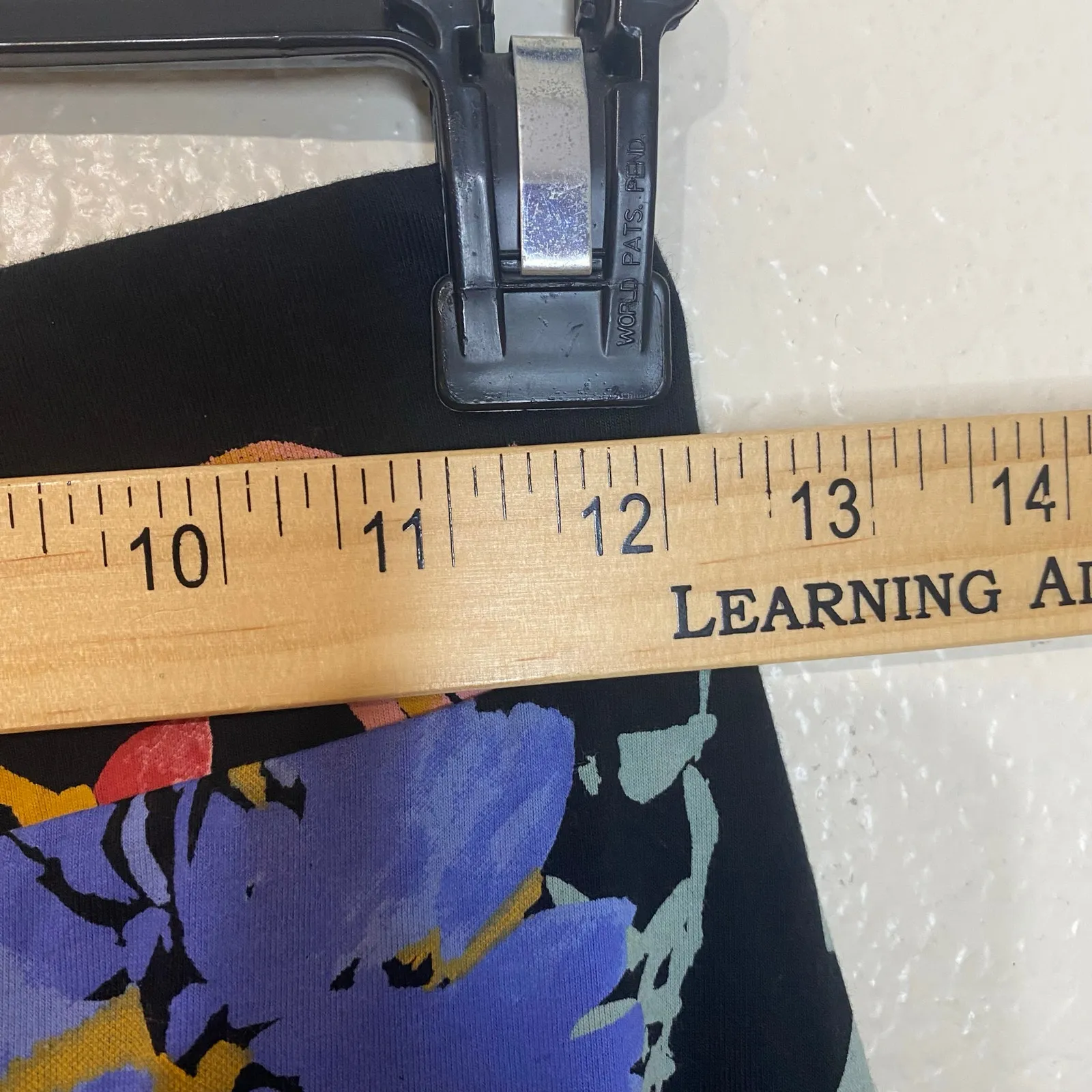 Pact Organic Cotton Black Floral Midi Skirt Boho Size XS - Image 7