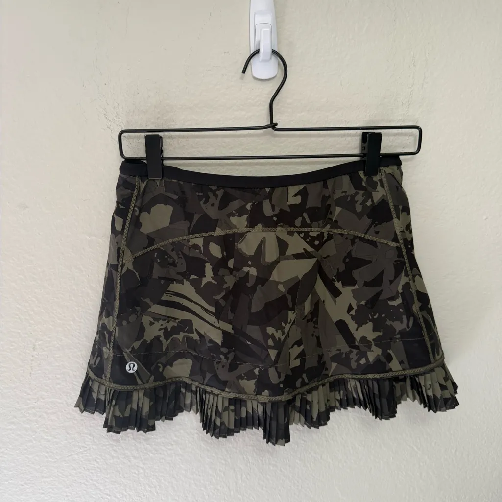 Lululemon City Sky Run Skirt Camo Size 4 Tennis Pickleball Athletic Athleisure - Image 2