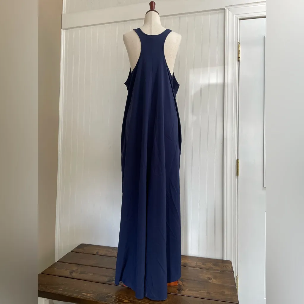 ATHLETA Presidio Dress Travel Casual High-Low Sleeveless Racerback Blue Size L - Image 7