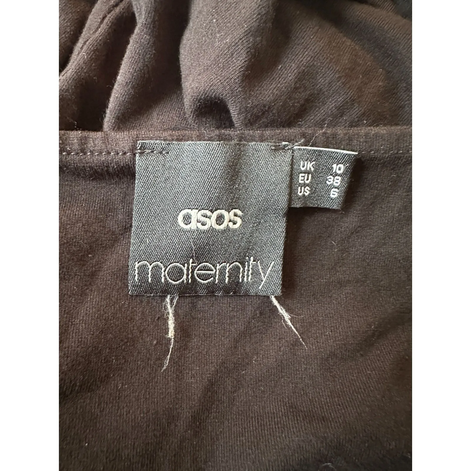 ASOS Maternity Black Knee Length Dress Size 6 - Image 4