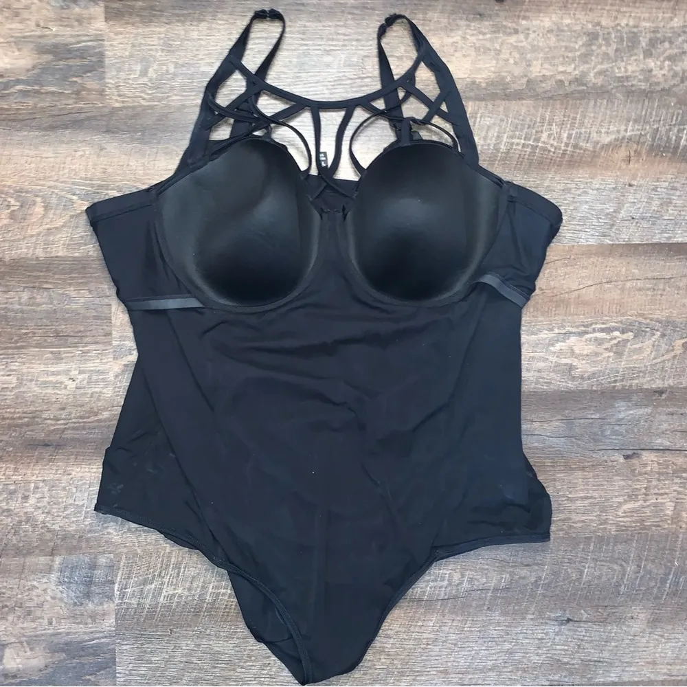 Torrid Black One Piece Swimwear Size 5F - Image 3