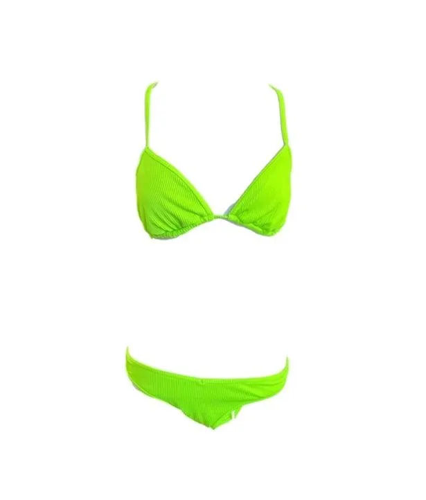 Women's Aeropostale Bikini Set Size S top M bottoms Green - Image 2