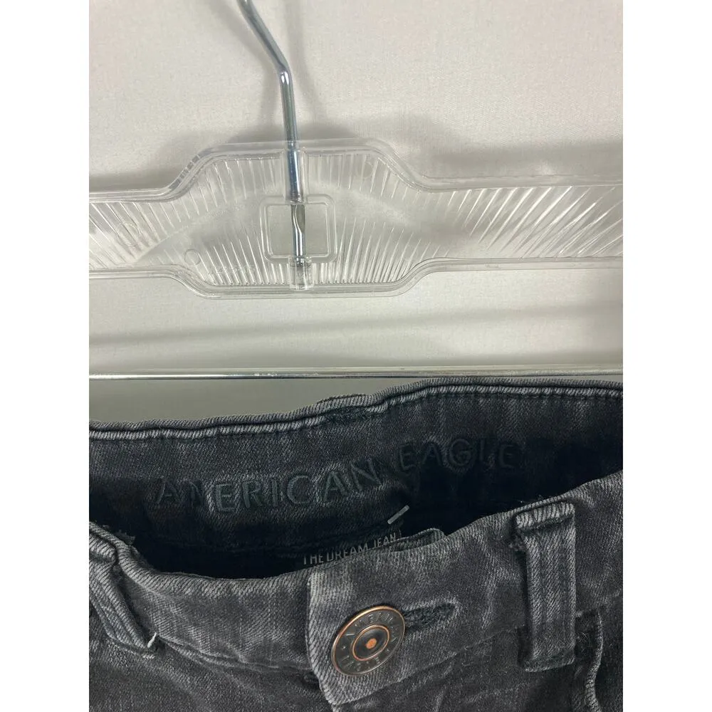 American Eagle The Dream Jean Distressed Curvy Super Hi Rise Jegging Size 0 R - Image 4