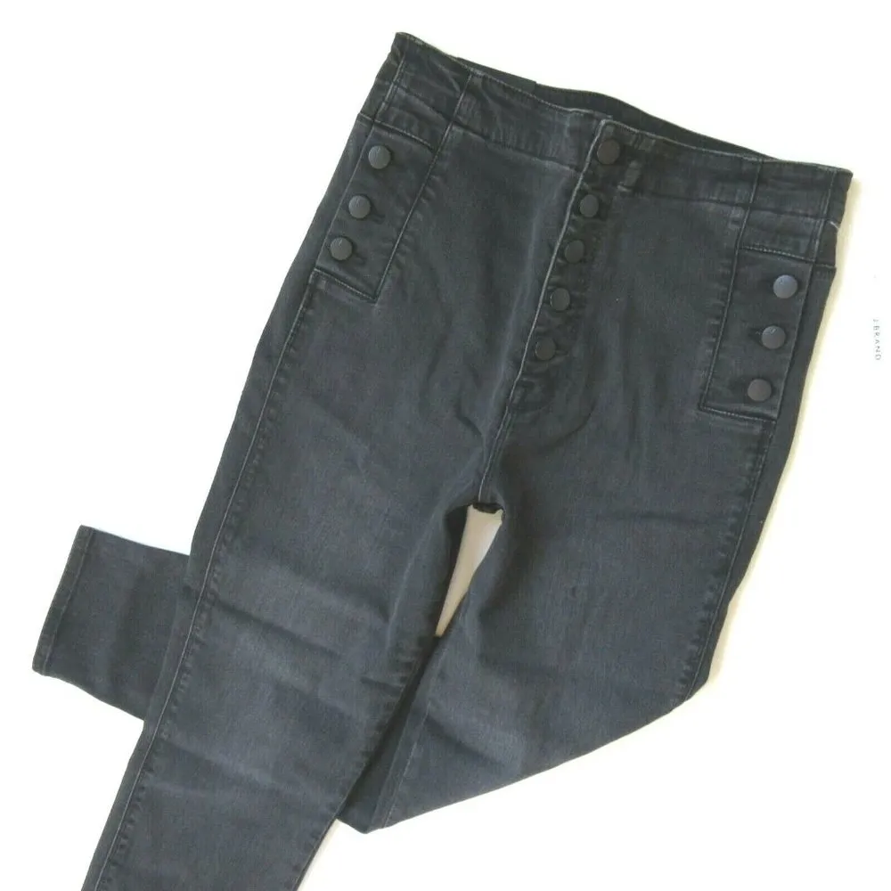 NWT J Brand Natasha in Vane Gray Sky High Crop Skinny Buttonfly Stretch Jeans 31 - Image 2