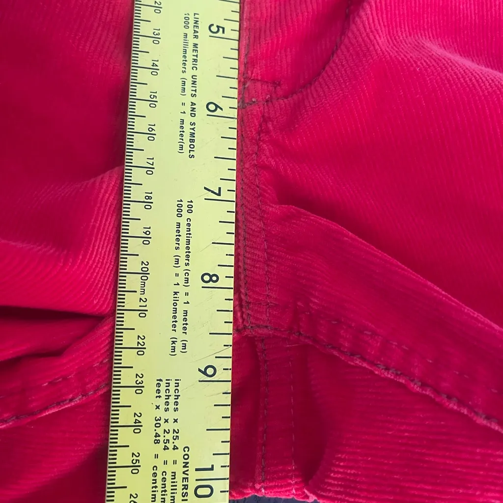 J. Crew Bold Red Favorite Fit Pants size 16 - Image 5
