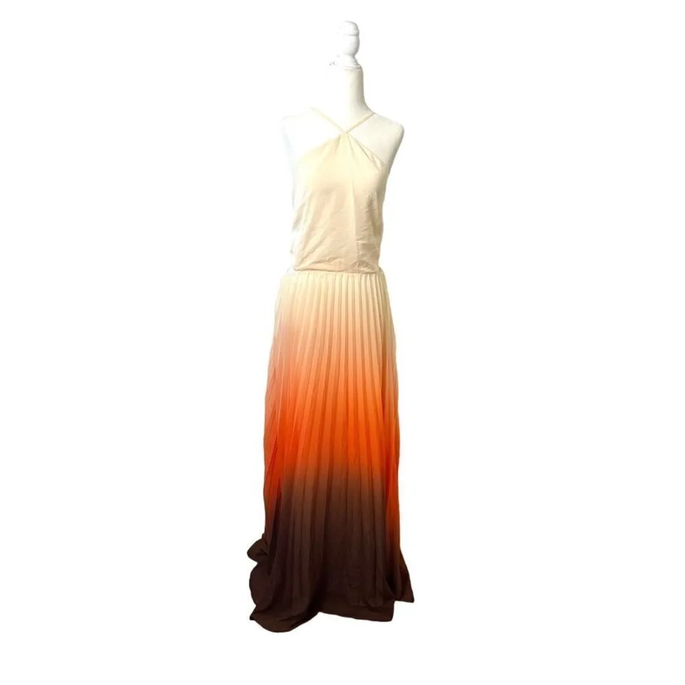 Rachel Rachel Roy Lively Ombre Maxi in Orange Ombre 10 Womens Long Dress - Image 3