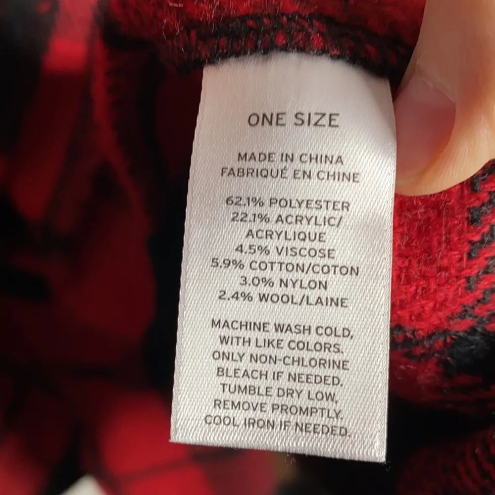 Treasure & Bond Buffalo check plaid hooded zip up cape with pockets - Image 12