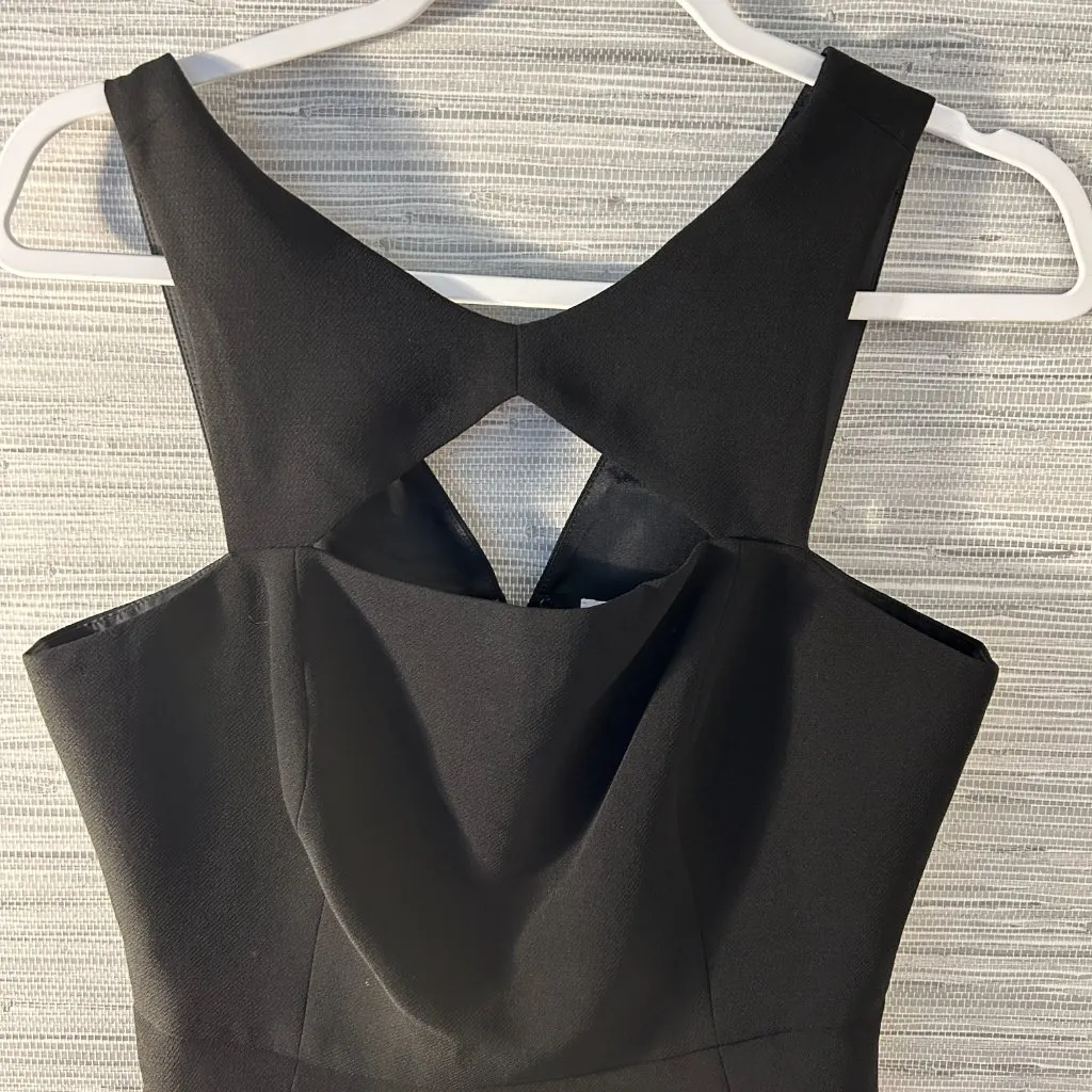 BCBG Mini Black Geometric Dress - Image 2