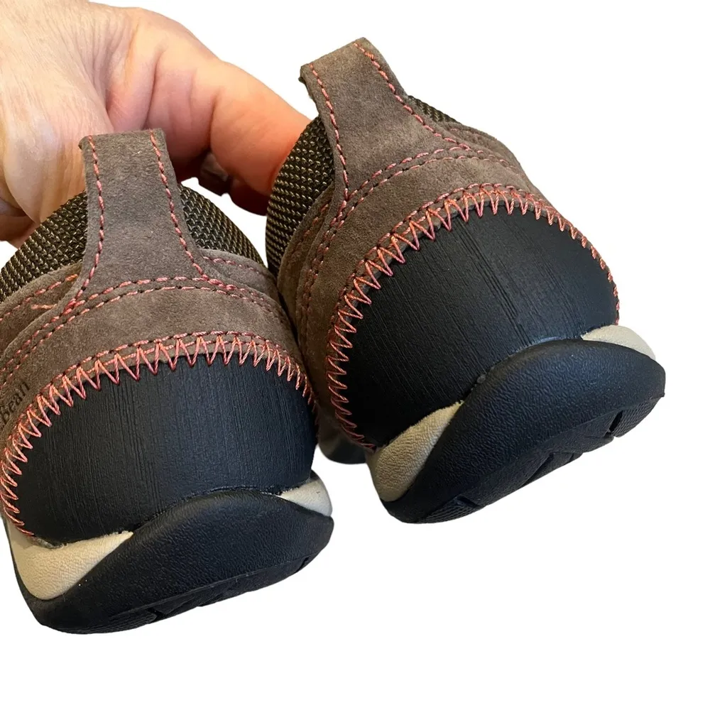 L.L.Bean  Split Toe Slip On Suede Mule - Image 10