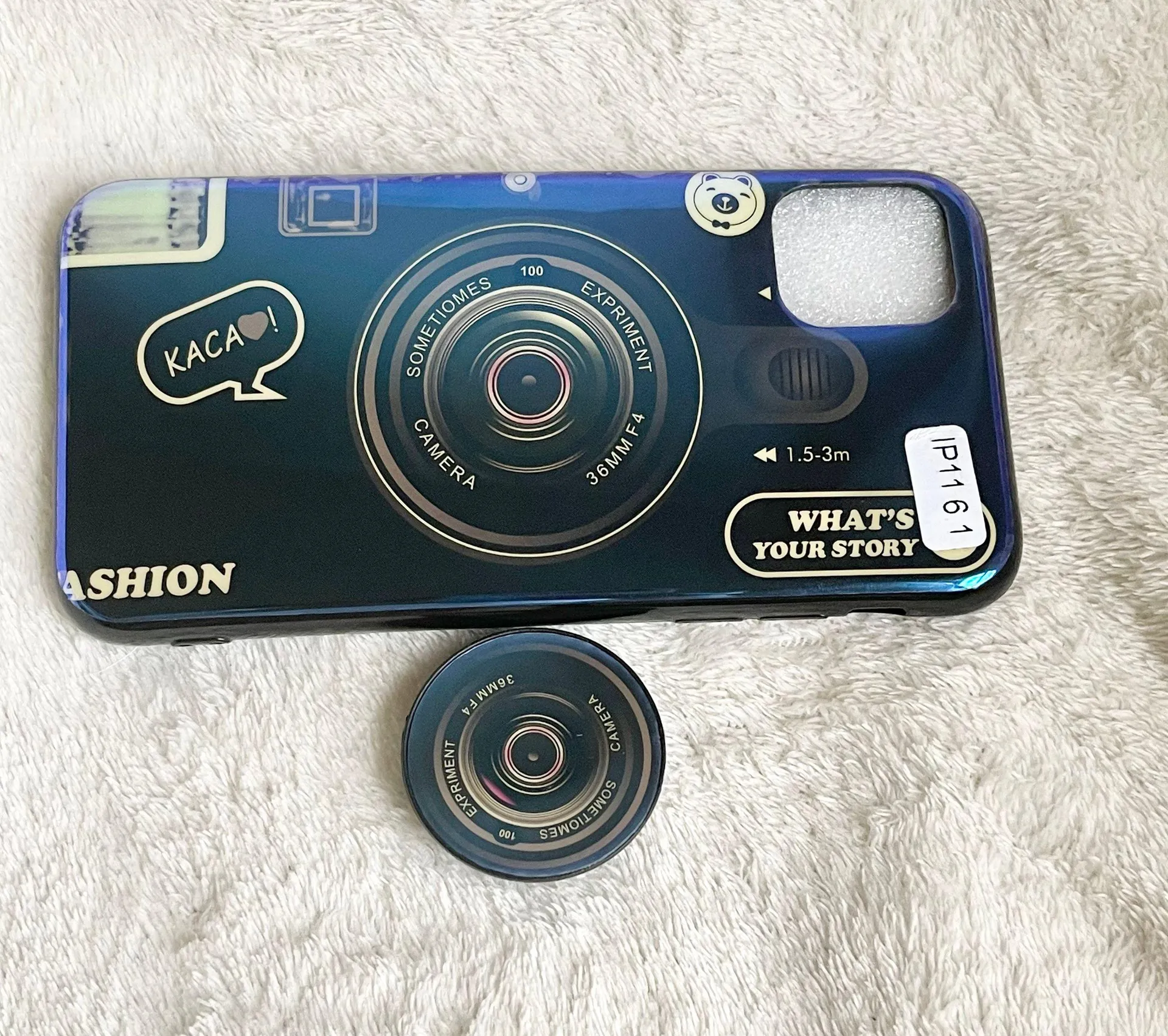 Camera pattern iphone 11 case Blue - Image 3