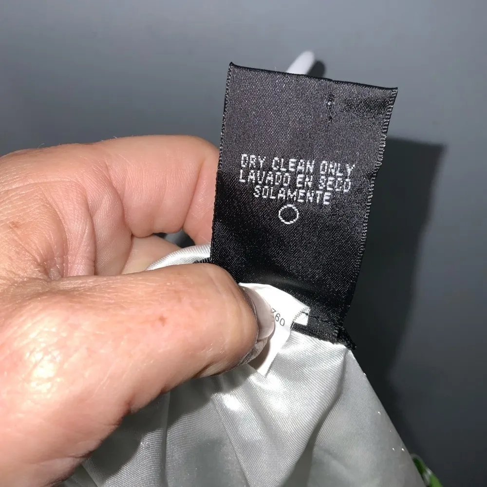 Spense Green/White Abstract Floral Sleeveless VNeck Sheath Summer Dress Missy 12 - Image 9