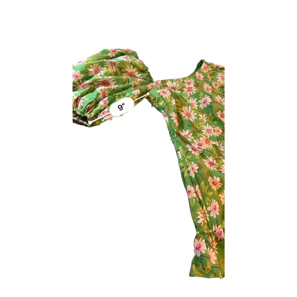 NWT Sage + Paige Green Olivia Mini Dress - Image 8