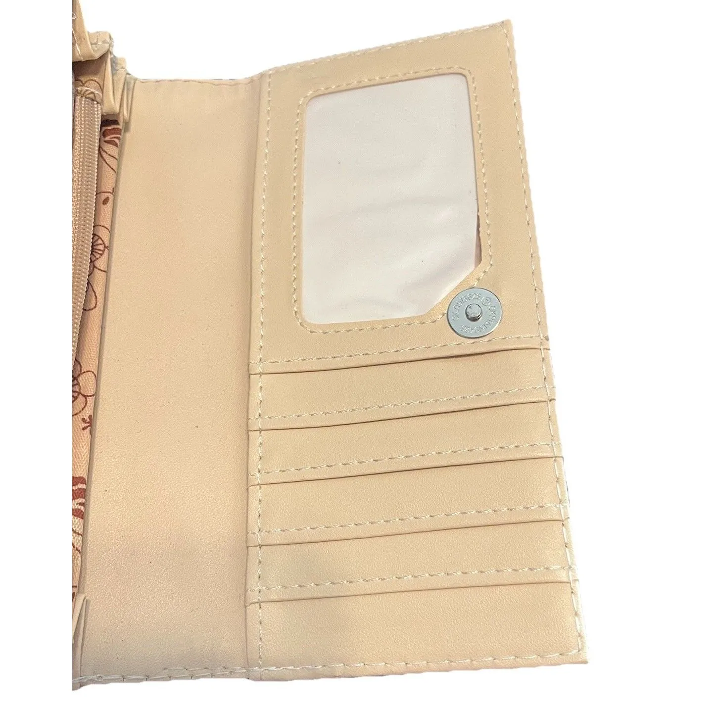 Mila Marquis Pink Knowledge Tree Wallet Birds Floral Quote Tri Fold Wallet NWOT - Image 7