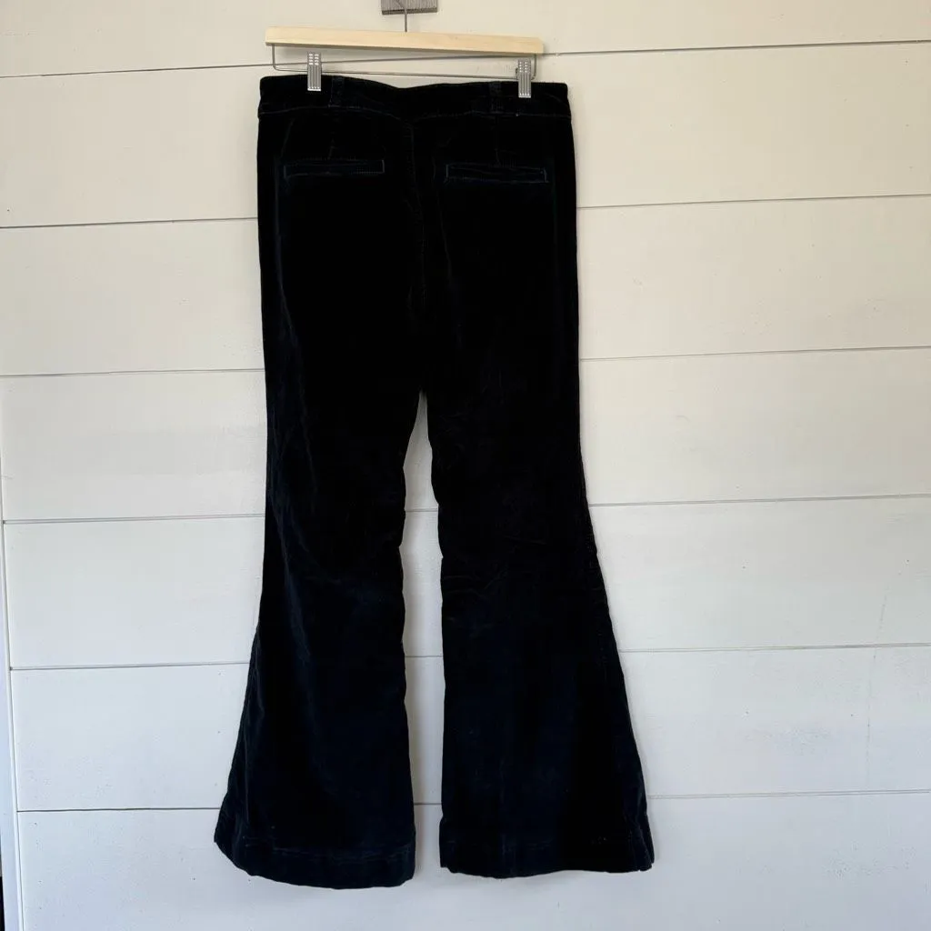 Pilcro and the Letterpress Anthropologie Women’s 14 Navy Corduroy Flare Pants - Image 3