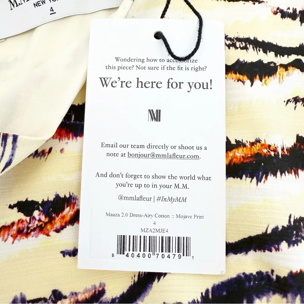 MM Lafleur The Maaza 2.0 Dress Airy Cotton Mojave Savannah Print Office Career - Image 14