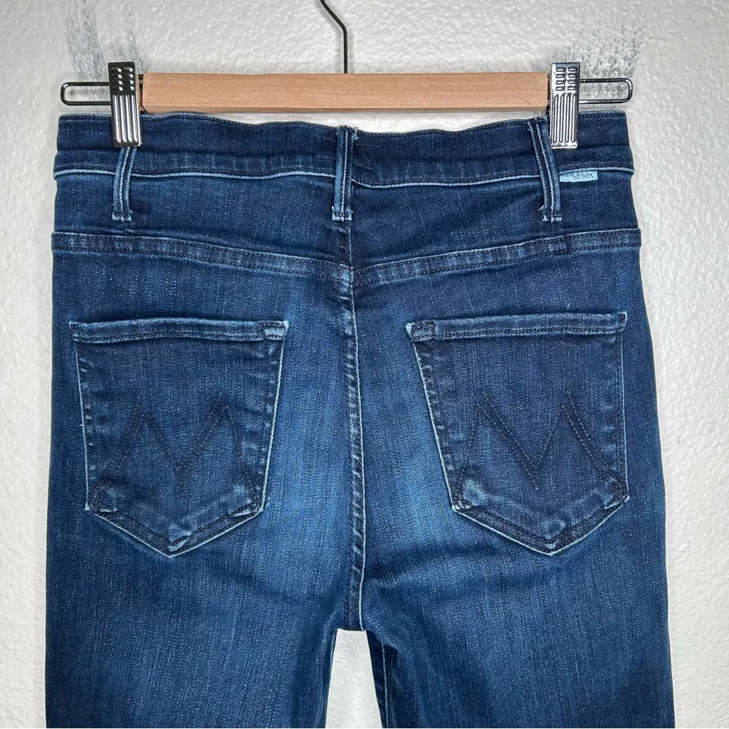 Mother The Hustler Ankle Fray jeans Howling At The Disco Ball 27 Blue - Image 12