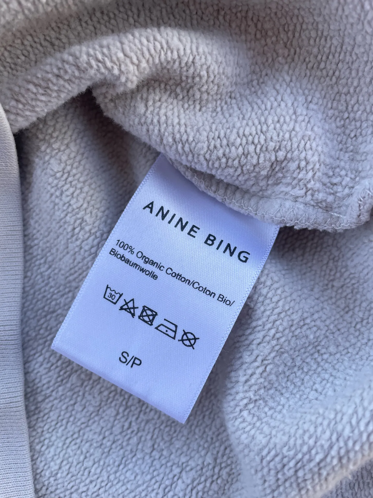 Anine Bing Muse Tiger Graphic Sweatshirt Organic Cotton Gray/off White Size S - Image 4