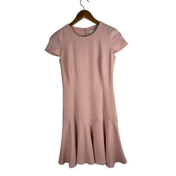 Amanda Uprichard P / XS Hudson Dress Dusty Rose Light Pink‎ Mini Fit & Flare - Image 2