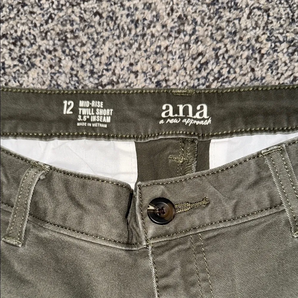 Women's Olive Green Shorts - Image 2