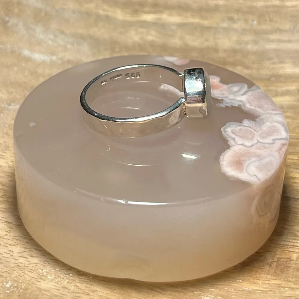 Sterling Silver Moonstone Oval 925  India Ring - Image 6