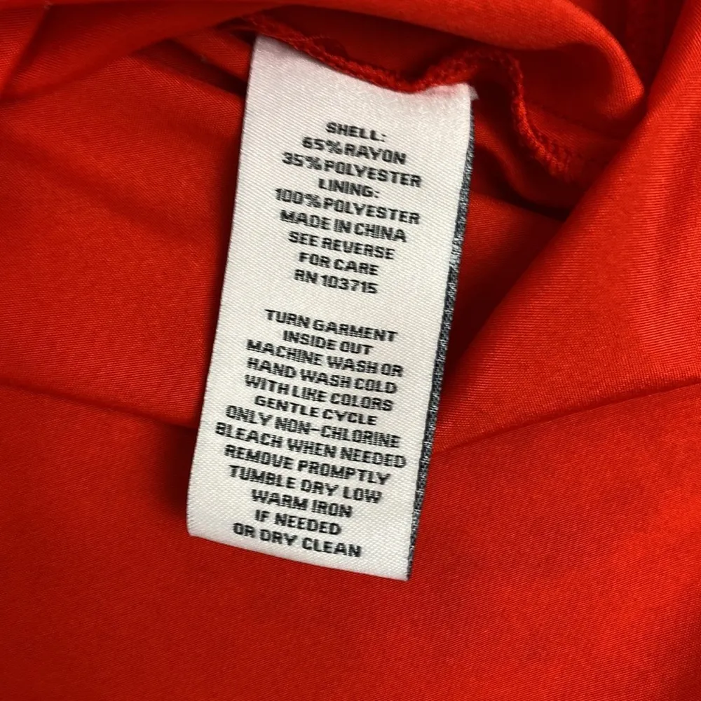 Nanette Lepore Chemise Red Slip Size 10 - Image 12