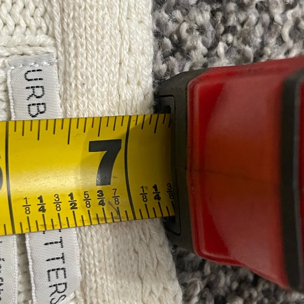 cream v neck ribbed long sleeve cropped sweater petite S - Image 13