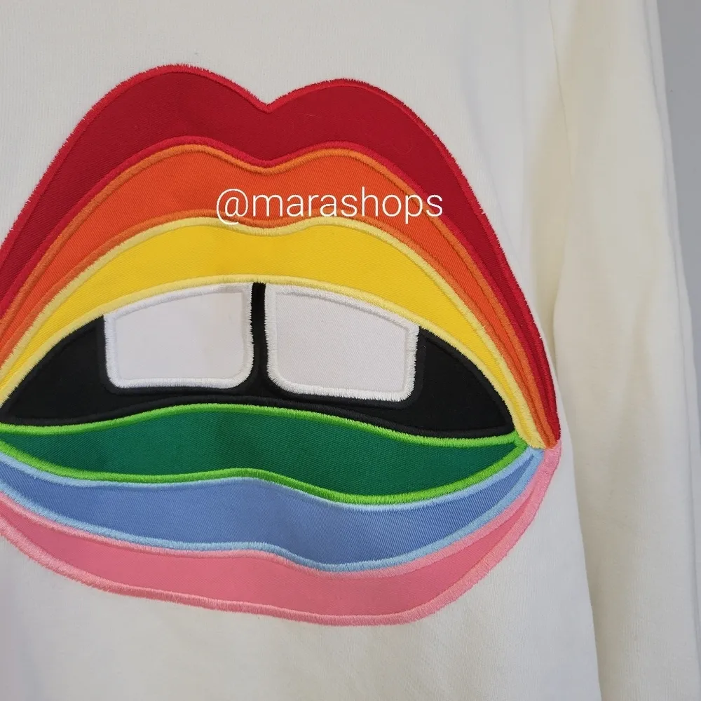 Lauren Moshi Collection rainbow gap mouth hoodie - Image 3
