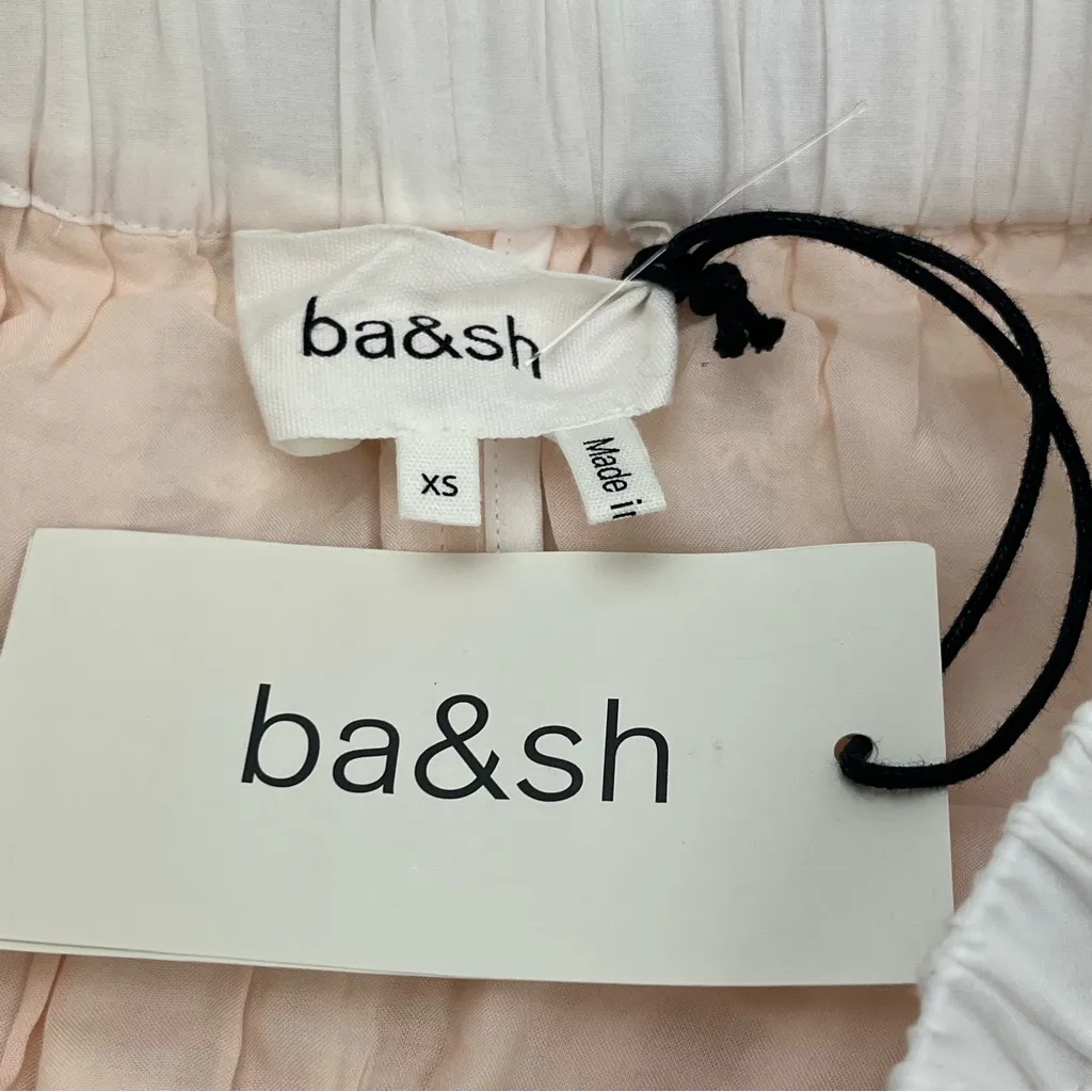 Ba&sh Anira Skirt Off‎ White Pull-On Lined Womens Size XS Cotton NEW *TINY FLAW - Image 4