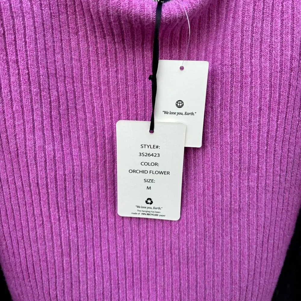 Hippie Rose Square Neck Tie Back Sweater NWT Medium‎ - Image 3