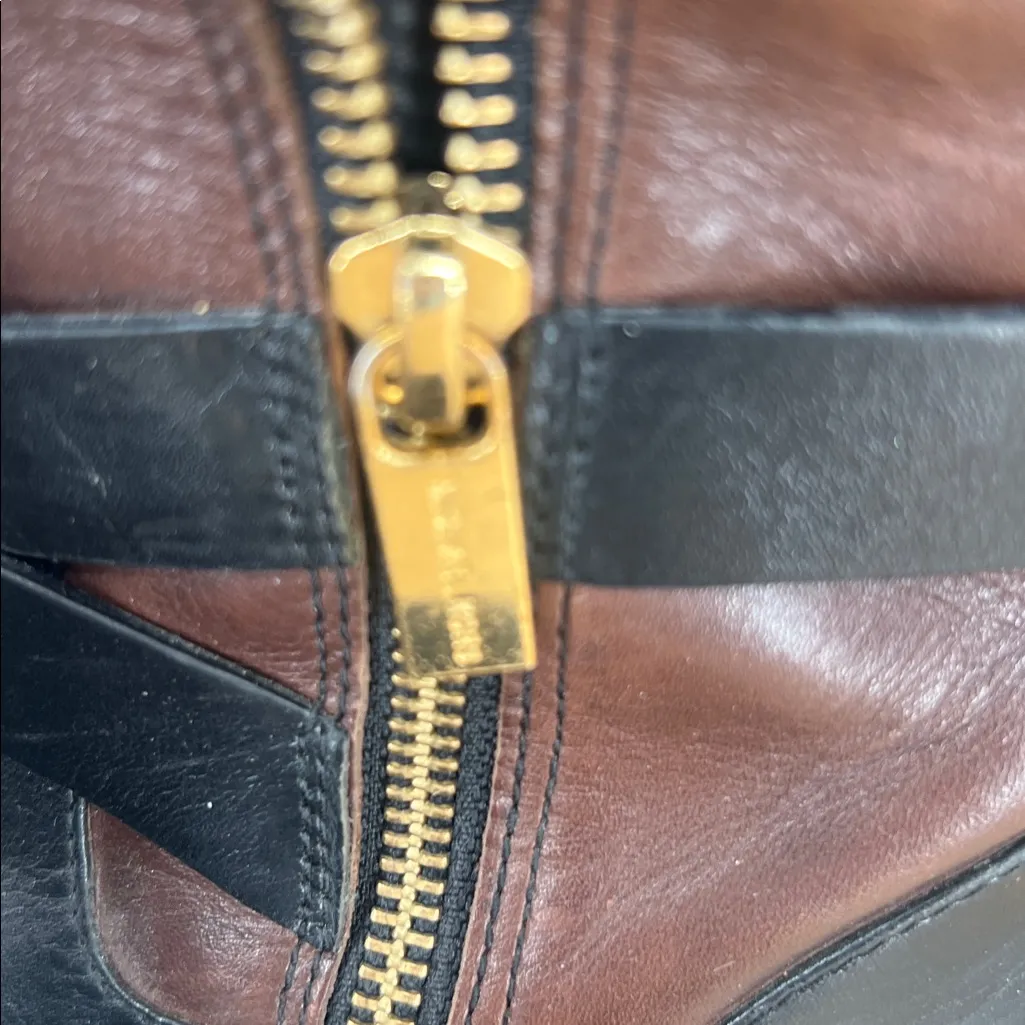 Michael Kors brown and black gold logo boots - Image 8