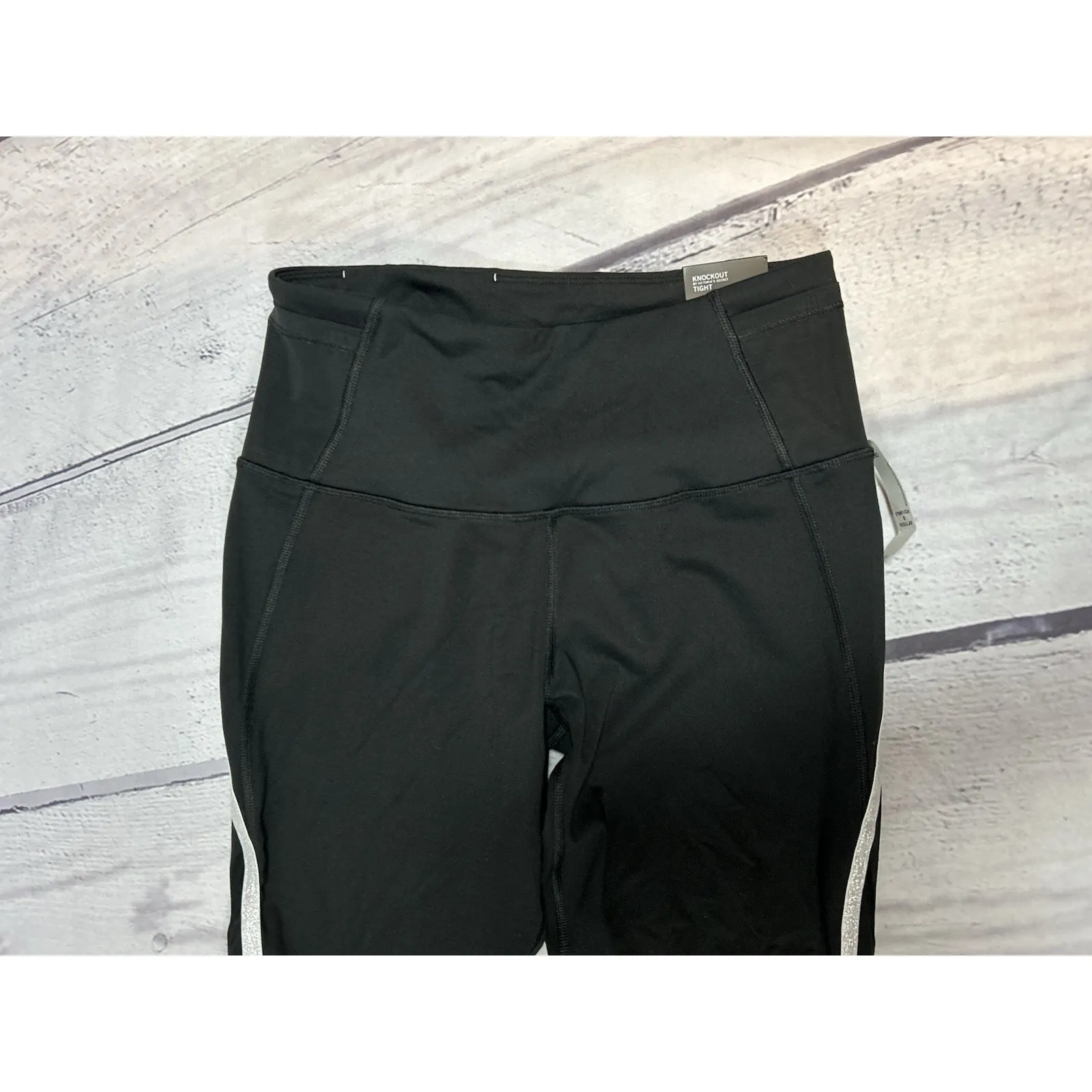 NWT Victoria’s Secret Sport Knockout Tight Black Leggings Size Small/Petite - Image 3