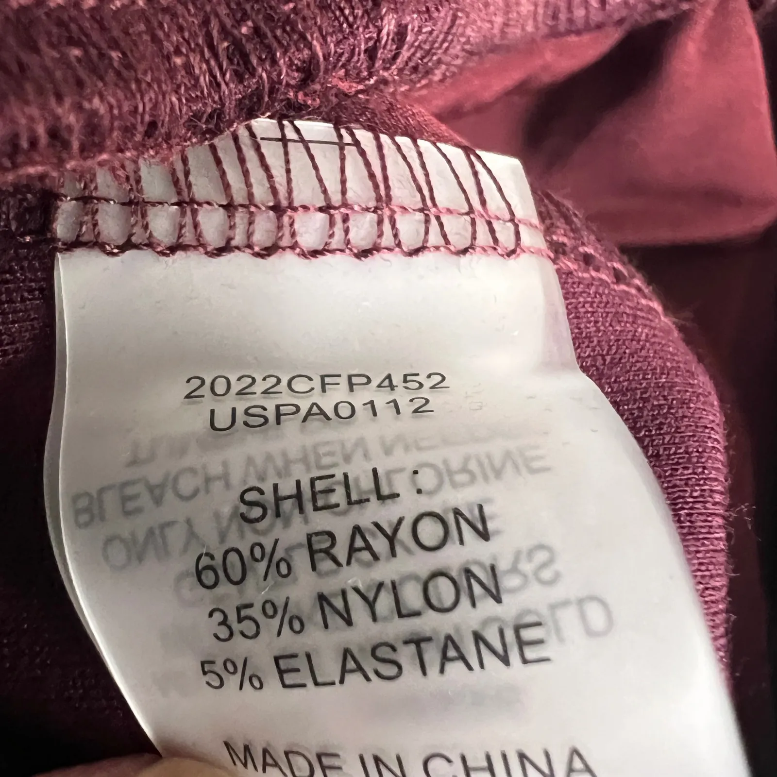 Universal Standard Women's Red Ankle Zip Pants Seam Front Size 4XS (00-0) New - Image 4